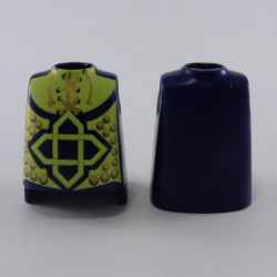 Playmobil 24446 Playmobil Lot of 2 Dark Blue and Yellow Knight Busts with Big Belly