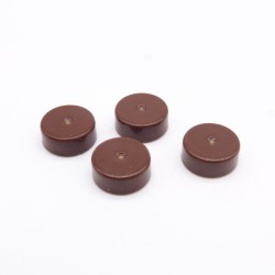 Playmobil 35898 Lot de 4 Couvercles Marrons pour Petits Pots