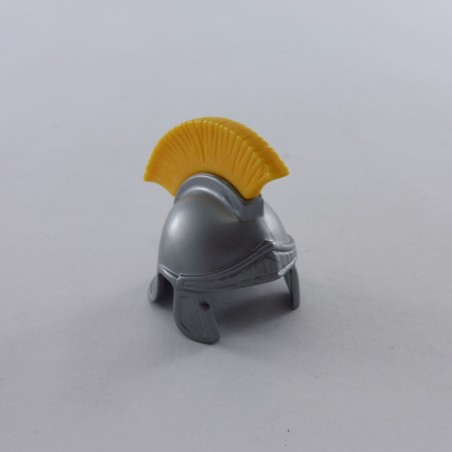 Playmobil 10962 Playmobil Casque de Soldat Romain Gris Plume Jaune