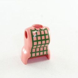 Playmobil 16502 Playmobil Buste Femme Rose Mailles Vertes