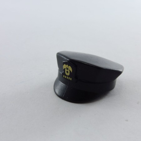 Playmobil 11750 Playmobil Casquette de Policier Noire avec Logo Doré