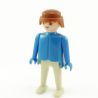 Playmobil Vintage Gray and Blue Man 3324 3232 3401 3539