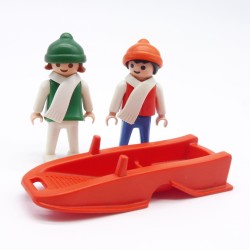 Playmobil 8966 Children with Sled 3327 Complete