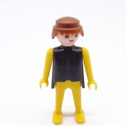 Playmobil 16717 Black and Yellow Man Yellow Arms Fixed Hands