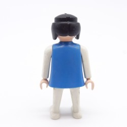 Playmobil White and Blue Woman White Arms