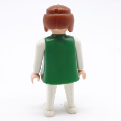Playmobil White and Green Woman White Arms