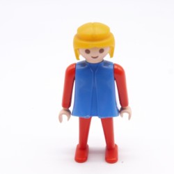 Playmobil 16730 Blue and Red Woman Red Arms