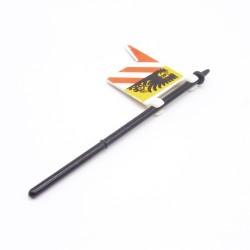 Playmobil Vintage Black Eagle Flag with Pole 3291 3380 3052