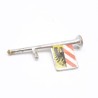 Playmobil 35966 Vintage Medieval Trumpet Silver Chrome 3052 3482 3265 3409 worn 1 sticker