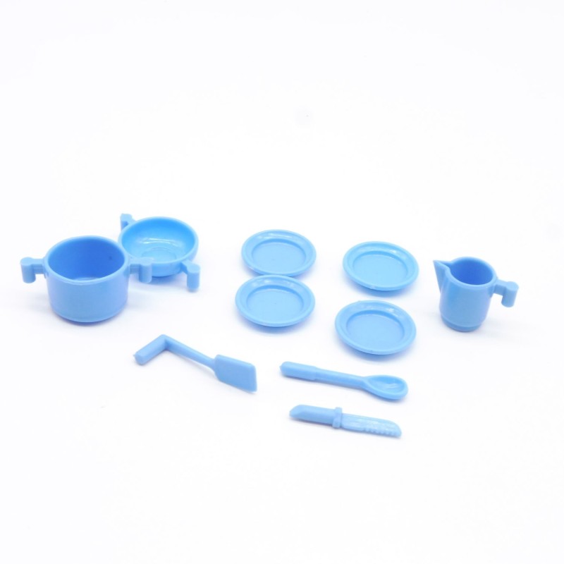 Playmobil 36047 Set of Vintage Blue Tableware 3258