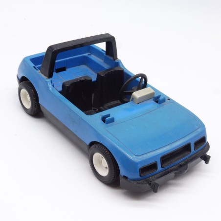 Playmobil 36116 Dirty Blue Vintage Car and Glued Roll Bar for Parts