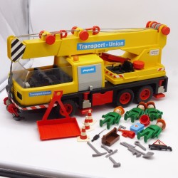 Playmobil 36151 Vintage Crane Truck 3527 with Accessories a little dirty