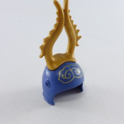 Playmobil 2335 Playmobil Blue Knight Helmet with Golden Horns