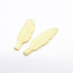 Playmobil 7872 Lot de 2 Plumes pour Indien Jaunies