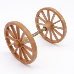 Playmobil 10967 Wheels for Vintage Medieval Cannon 3052 3482 3409 Rusty Stem