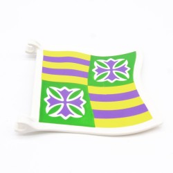 Playmobil 10079 Large Green Yellow and Purple Flag
