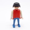 Playmobil 16301 Blue and Red Man White Arms