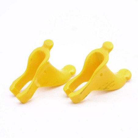 Playmobil 36193 Lot of 2 Yellow Knight Horse Saddles 1st or 2nd Generation worn