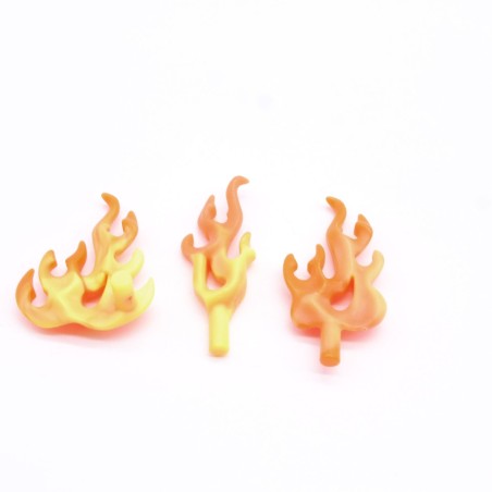 Playmobil 36288 Set of 3 Yellow Orange Fire Flames