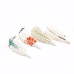 Playmobil 36353 Set of 4 Vintage White Feathers for Colored Hats