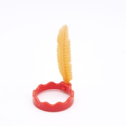 Playmobil 36381 Red Headband with Vintage Orange Indian Feather