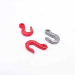 Playmobil 36449 Set of 3 Red and Gray Hooks