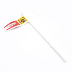 Playmobil 36456 Standard flag White Red Yellow with crown