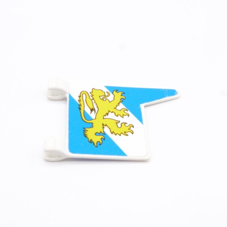 Playmobil 36464 Vintage Flag Edge Point Blue and White Lion Yellow