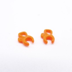 Playmobil 36520 Set of 2 Small Orange Bows for Women's Hair