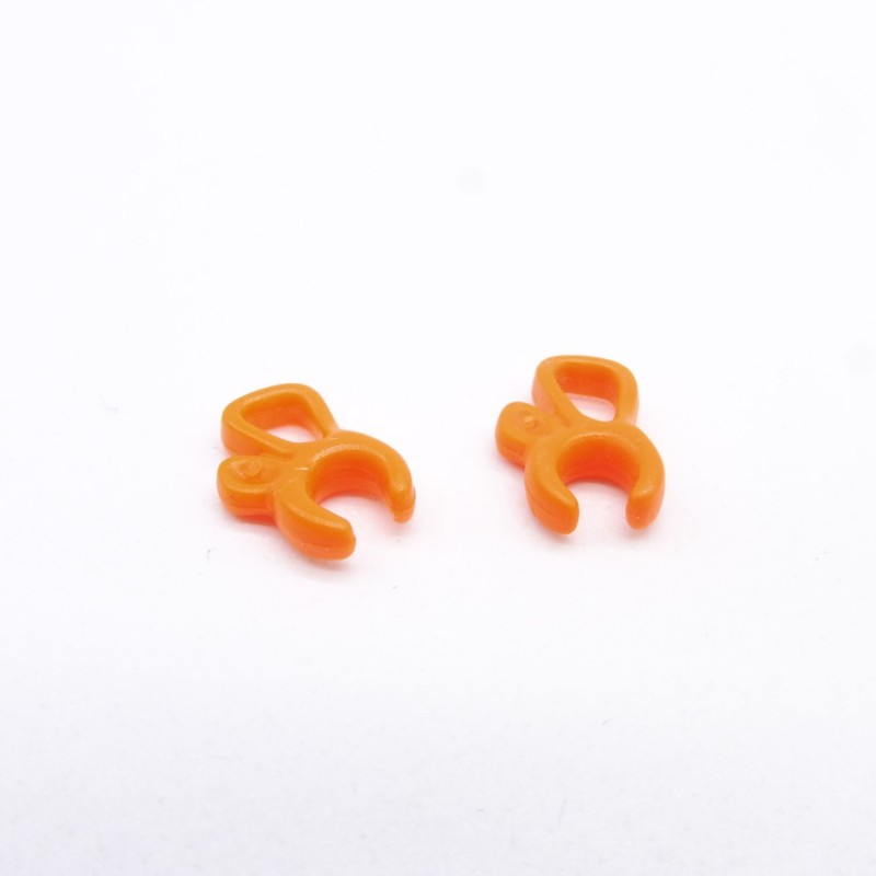 Playmobil 36520 Lot de 2 Petits Nœuds Oranges pour Cheveux Femmes