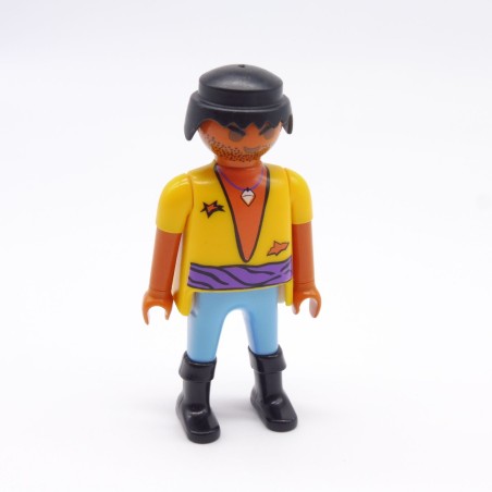 Playmobil 21677 Homme Hispanique Bleu Jaune Violet Bottes Noires