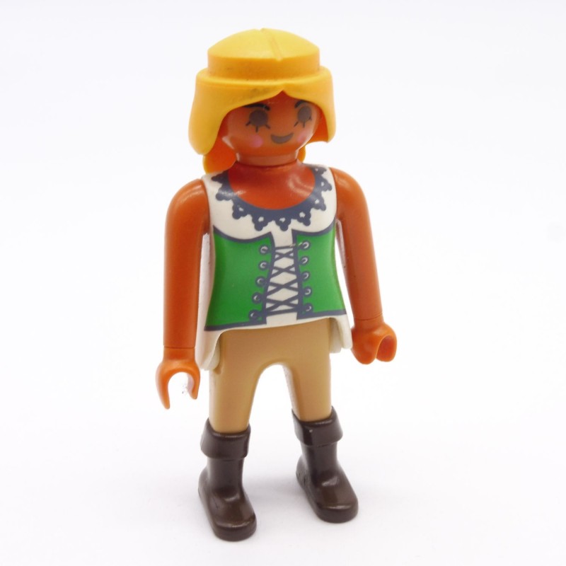 Playmobil 7162 Female Hispanic Pirate Green and Brown