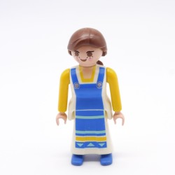 Playmobil 7174 Woman Dress Blue White Yellow Blue Shoes