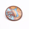 Playmobil 11298 Vintage Brown Indian Shield Sticker a little damaged