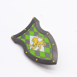 Playmobil 31018 Playmobil Gray and Green Shield Yellow Lion
