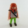 Playmobil 21841 Playmobil Homme Vert et Rouge Col Fourrure Bras Nus