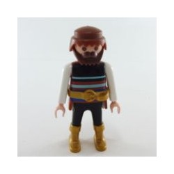 Playmobil 26872 Playmobil Homme Viking Noir et Marron Bottes Dorées