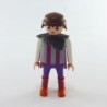 Playmobil 26857 Playmobil Viking Man Purple and Gray Orange Boots Fur Collar Gray