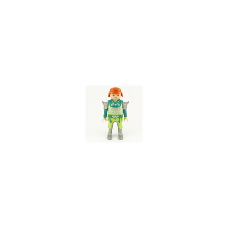 Playmobil 21822 Playmobil Homme Chevalier Vert Armure Verte et Grise