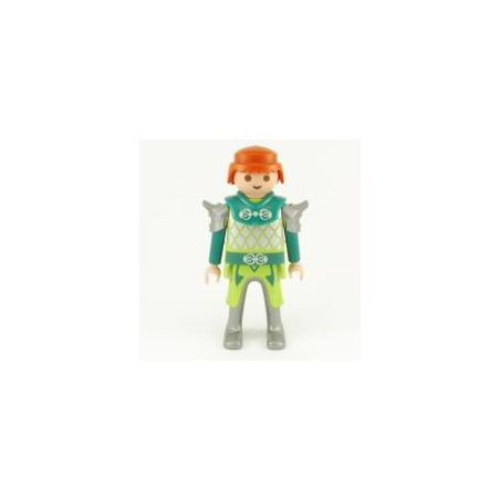 Playmobil 21822 Playmobil Man Green Knight Green and Gray Armor