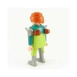 Playmobil Man Green Knight Green and Gray Armor