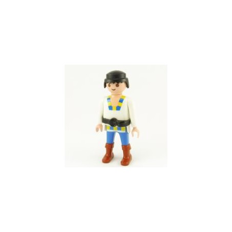 Playmobil 21846 Playmobil Man Blue and White Knight Brown Boots
