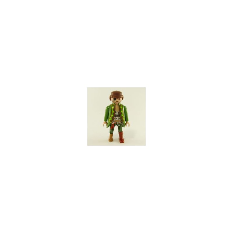 Playmobil 23151 Playmobil Pirate Green and Brown Green Coat Wooden Leg