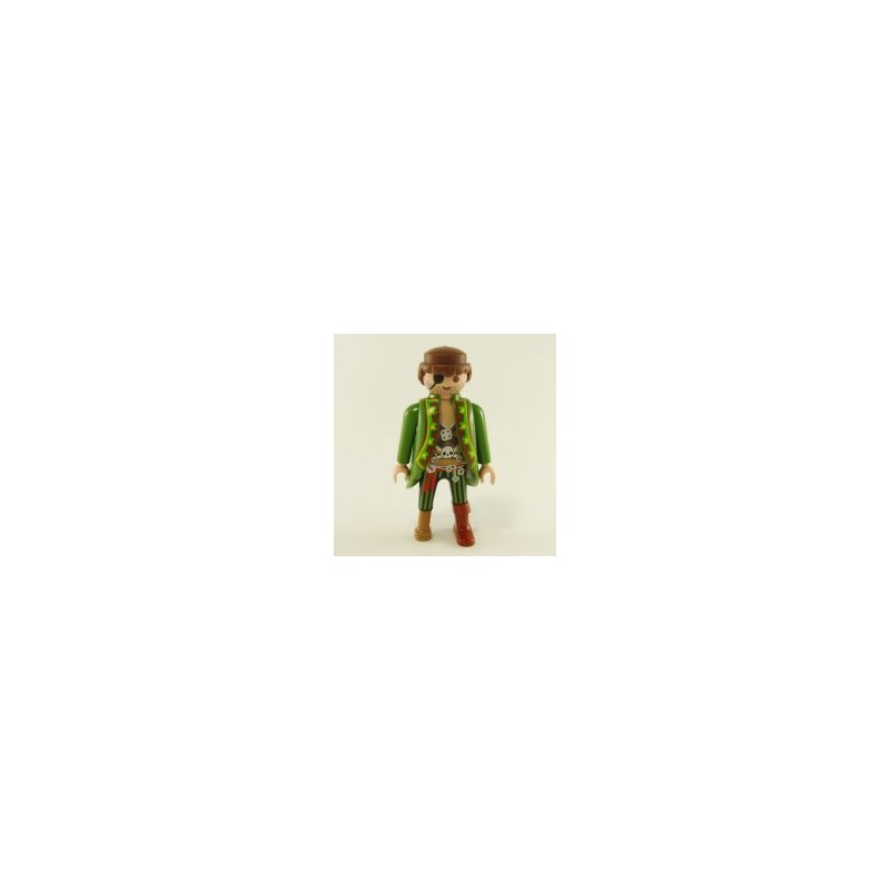 Playmobil 23151 Playmobil Pirate Green and Brown Green Coat Wooden Leg