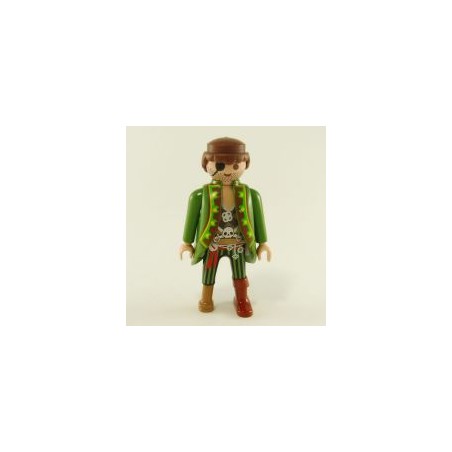 Playmobil 23151 Playmobil Pirate Green and Brown Green Coat Wooden Leg