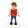 Playmobil 21952 Playmobil Enfant Garçon Bleu et Rouge Ceinture Marron 4333