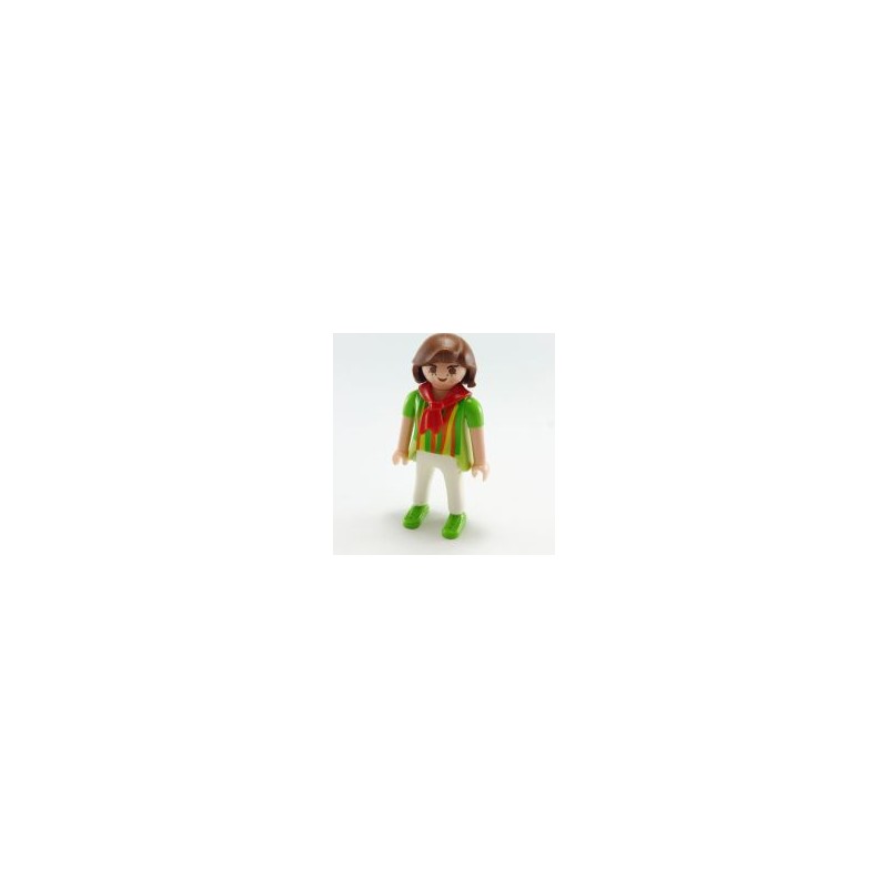 Playmobil 15468 Playmobil Woman Green White Red Collar