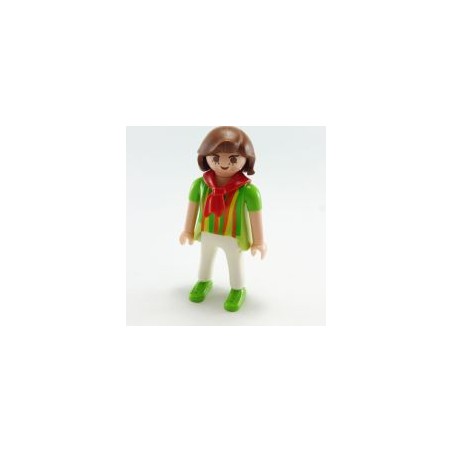 Playmobil 15468 Playmobil Woman Green White Red Collar