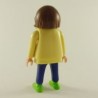 Playmobil Femme Moderne Bleu et Jaune avec Gilet Jaune