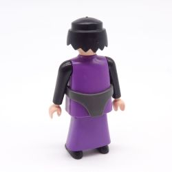 Playmobil Homme Robe Violet Argent Gris et Noir avec Ceinture Grise
